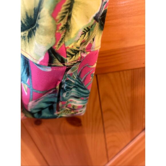 Tommy Bahama Active Womens M 1/4 Zip Pullover Floral Pink Green (5847) - Picture 4 of 7